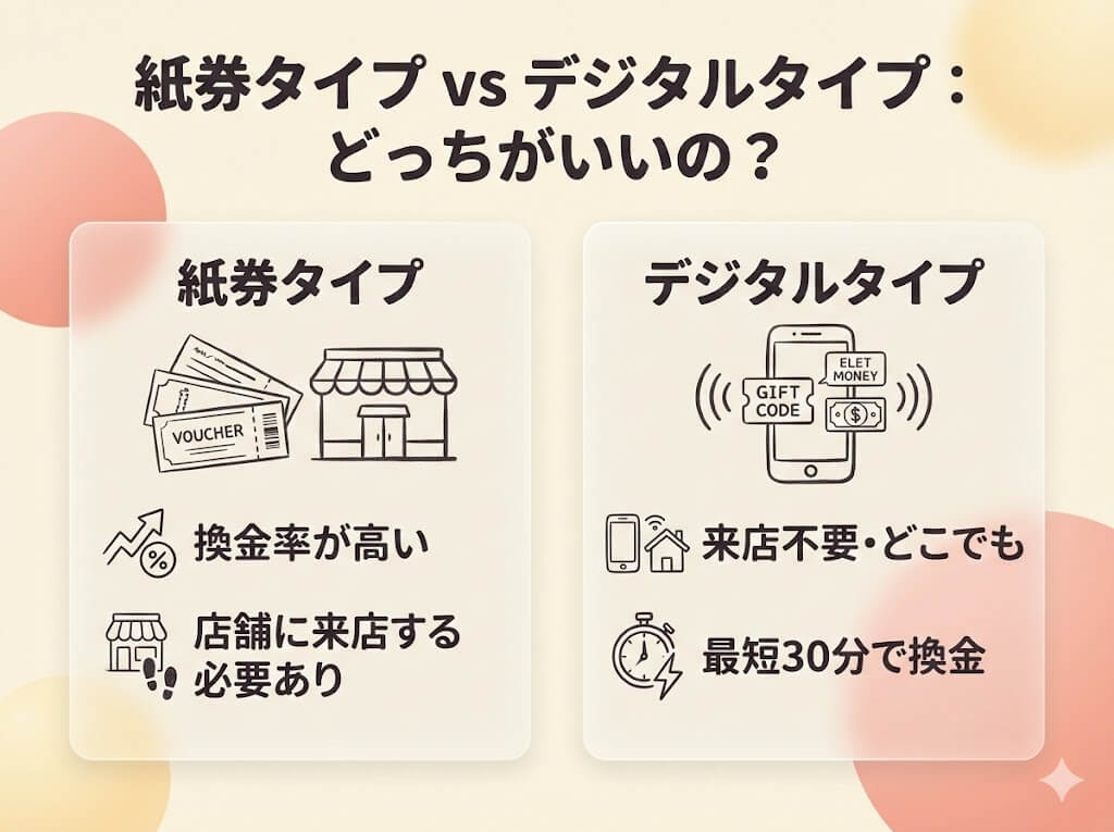 gk-金券の換金はどっちがお得？