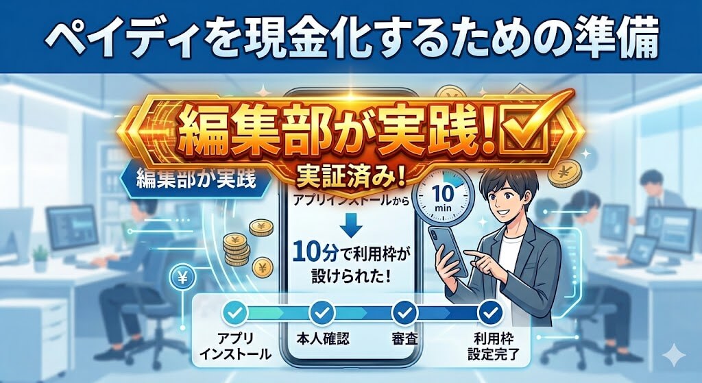 gk-ペイディ現金化の準備