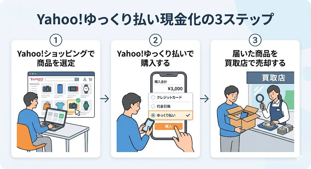 gk-Yahoo!ゆっくり払い現金化手順