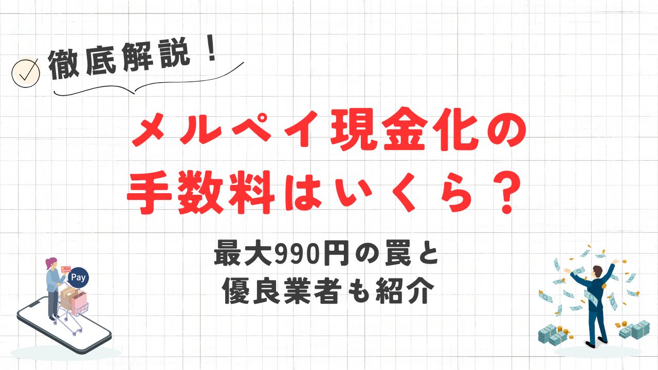 メルペイ現金化の手数料はいくら?最大990円の罠と優良業者も紹介解説 1 メルペイ現金化の手数料はいくら?最大990円の罠と優良業者も紹介解説 1