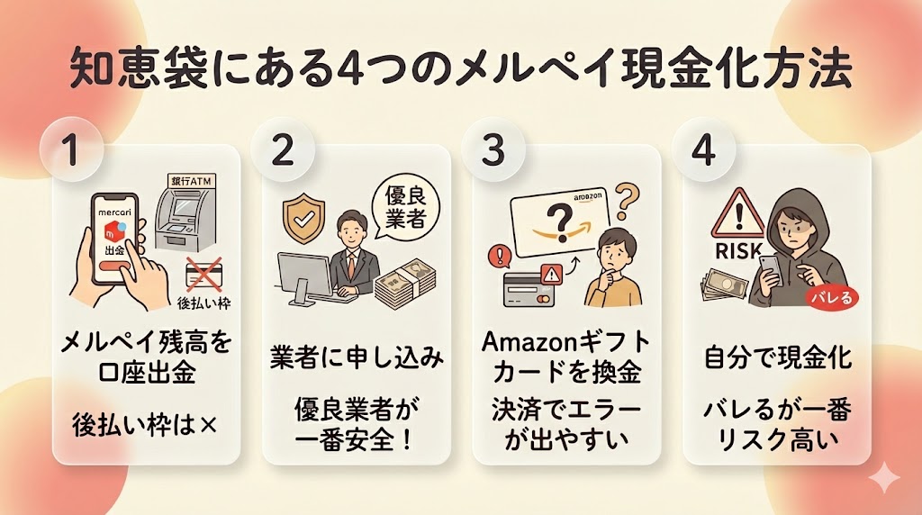 メルペイ現金化の知恵袋は信じていい?最新の対策や優良業者も紹介 118 merpay-tie-genkinka