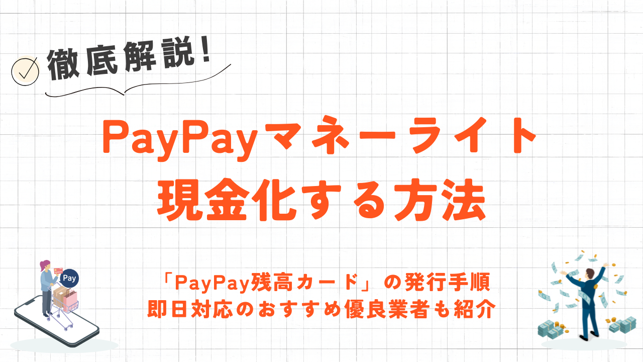 PayPayマネーライトを即日現金化する方法｜出金不可でも現金にする手順と優良業者5選 1