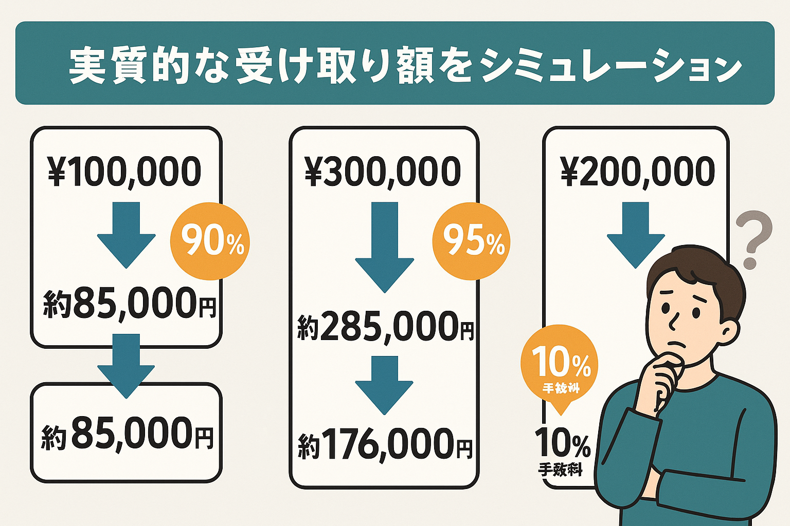 クレジットカード現金化の手数料|業者利用・自分で換金する場合の比較や注意点も解説 119 image1