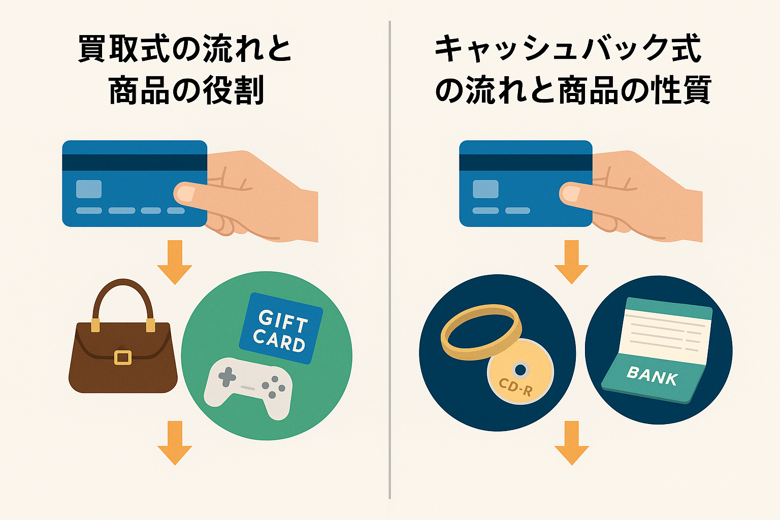 クレジットカード現金化で購入する物とは?買取式・キャッシュバック式別に紹介 224 image3