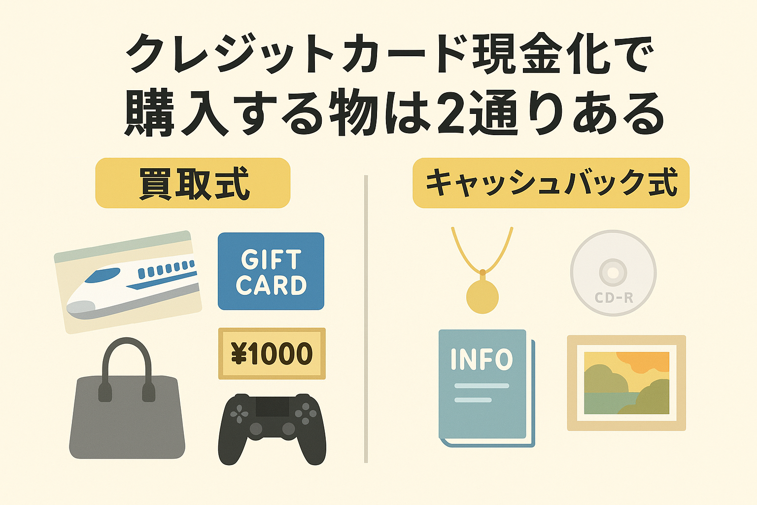 クレジットカード現金化で購入する物とは?買取式・キャッシュバック式別に紹介 223 image5