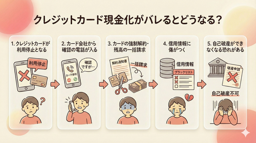 GK_クレジットカード現金化がバレるとどうなる？