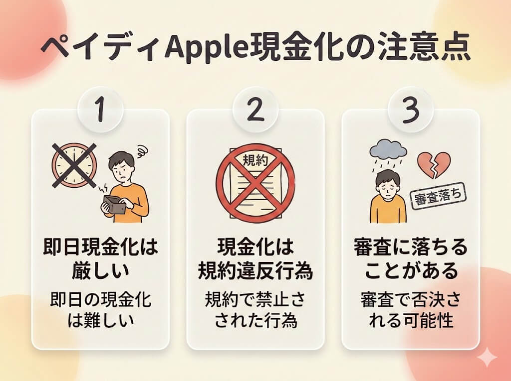 ペイディあと払いプランApple専用を現金化する方法|最短翌日の手順や代替案も解説 204 ペイディApple現金化の注意点