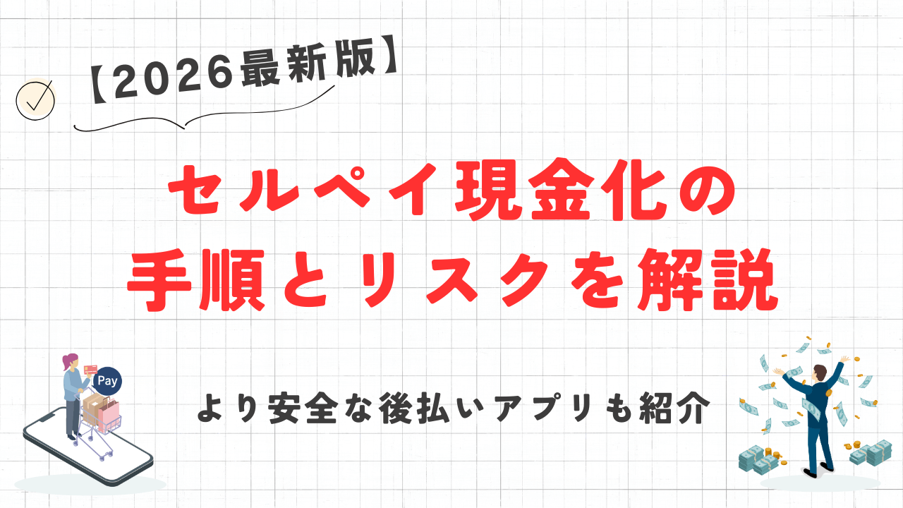 セルペイ現金化の手順とリスクを解説｜より安全な後払いアプリも紹介 1