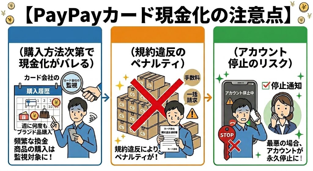 gk-PayPayカード現金化の注意点