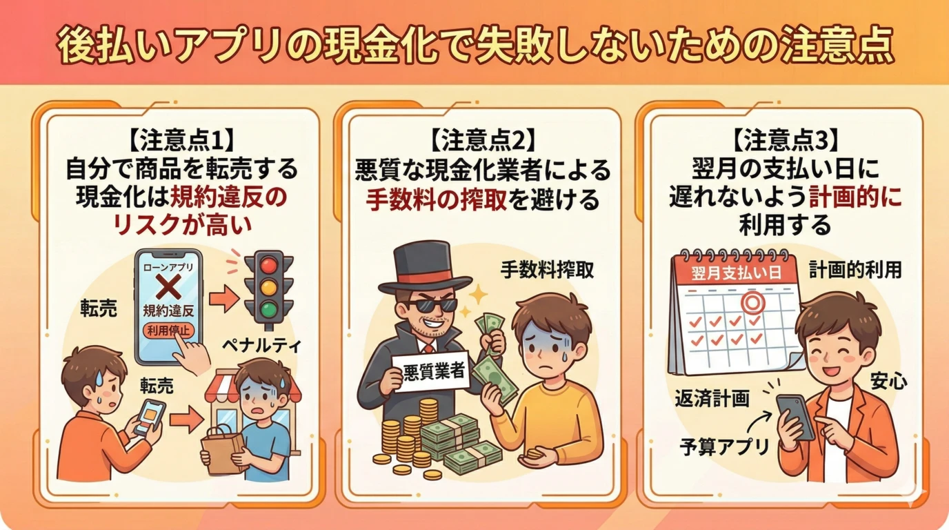 【2026年3月最新】審査なしでお金を借りられるアプリはある?即日現金化の方法 203 GK-後払いアプリの現金化で失敗しないための注意点