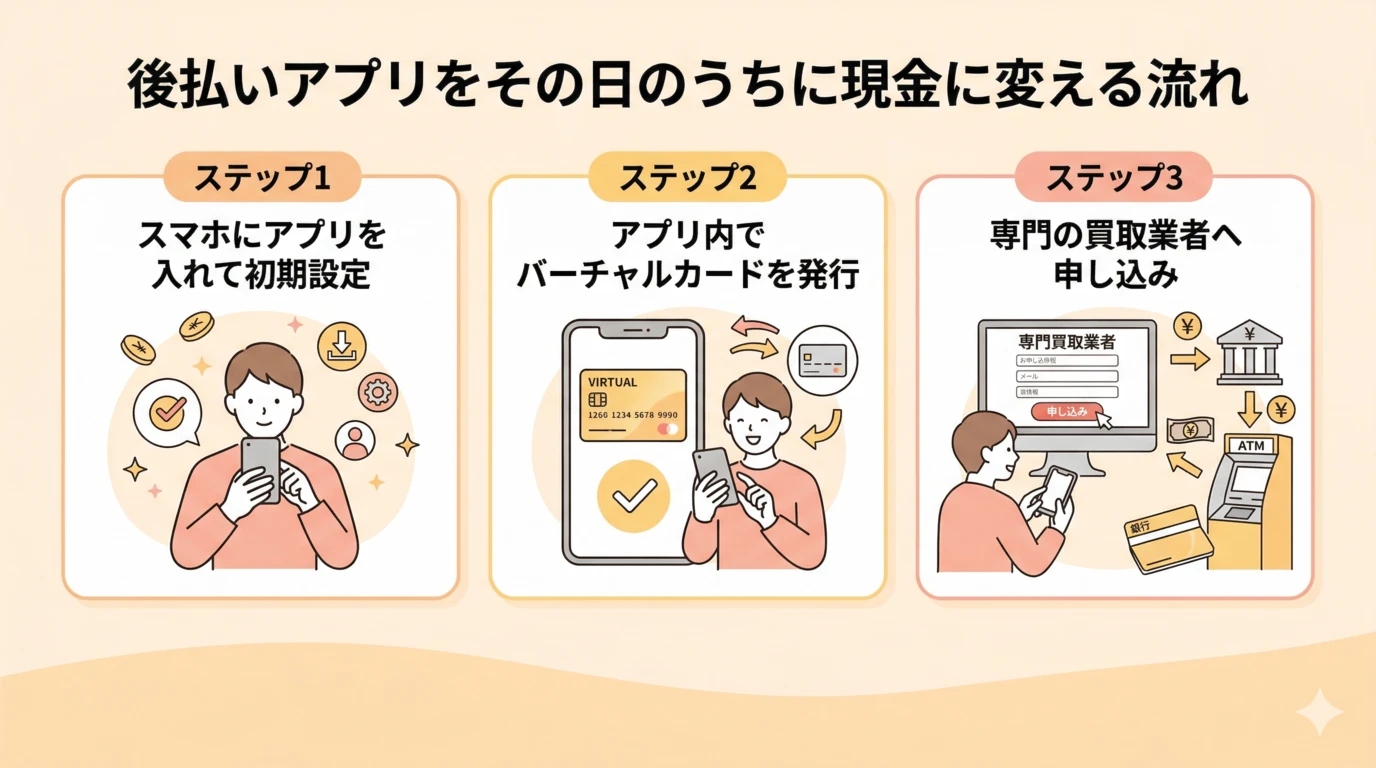 【2026年3月最新】Vプリカ現金化の全手順!注意点と安全な優良業者 126 GK-選んだ後払いアプリをその日のうちに現金に変える流れ
