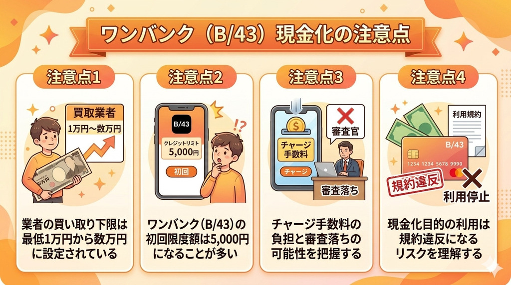 GK_ワンバンク（B/43）現金化の注意点