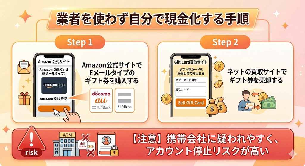 GK_業者を使わずキャリア決済を自分で現金化する手順