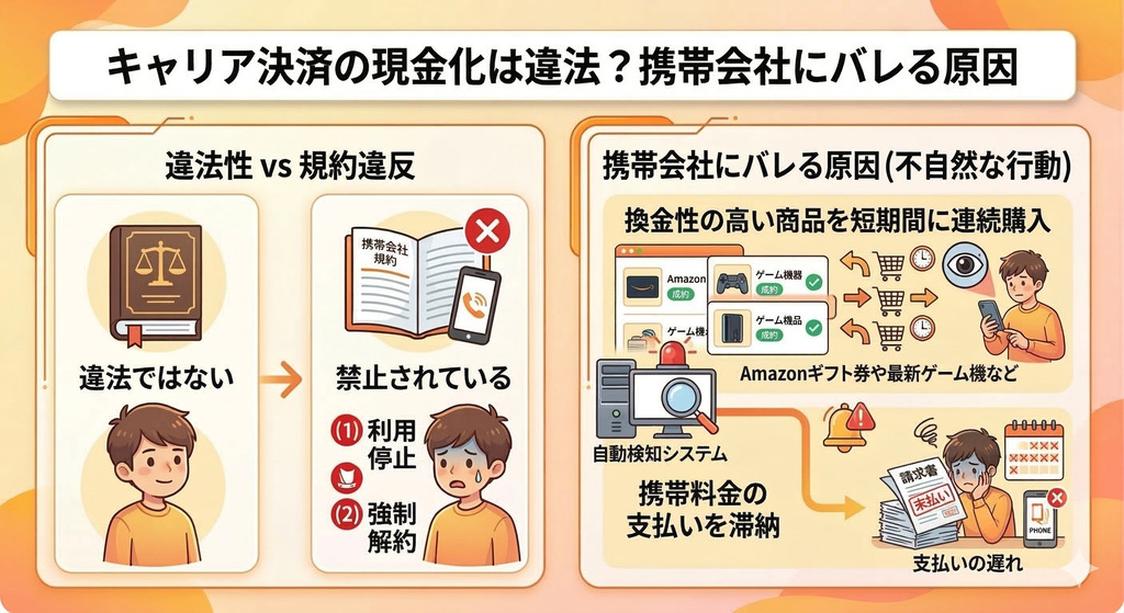 GK_キャリア決済の現金化は違法？携帯会社にバレる原因