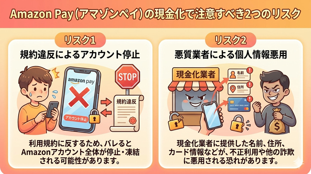 GK_Amazon Pay（アマゾンペイ）の現金化で注意すべき2つのリスク
