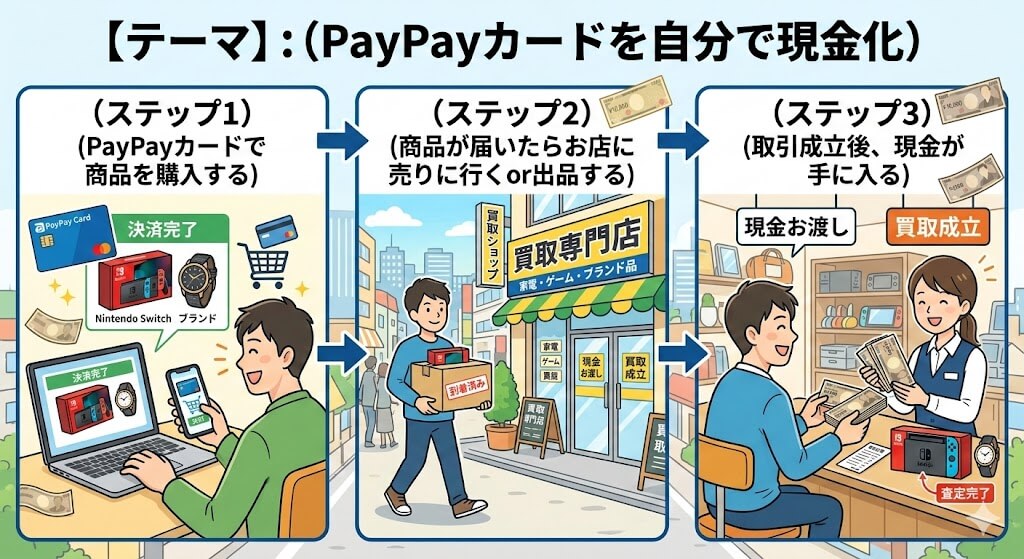 gk-PayPayカード自分で現金化