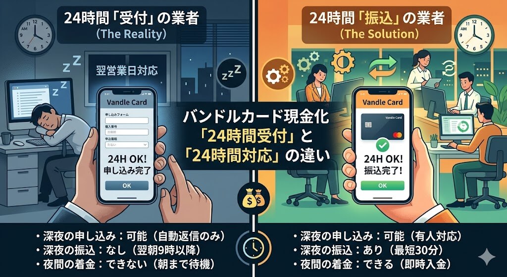 GK-24時間「受付」と「対応」の違い